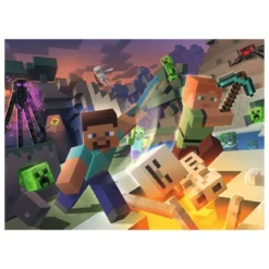 mostri di minecraft - puzzle100 pezzi xxl