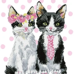mr and mrs pink - diamond dotz intermediate dd9.053 42x47cm