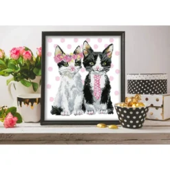 mr and mrs pink - diamond dotz intermediate dd9.053 42x47cm