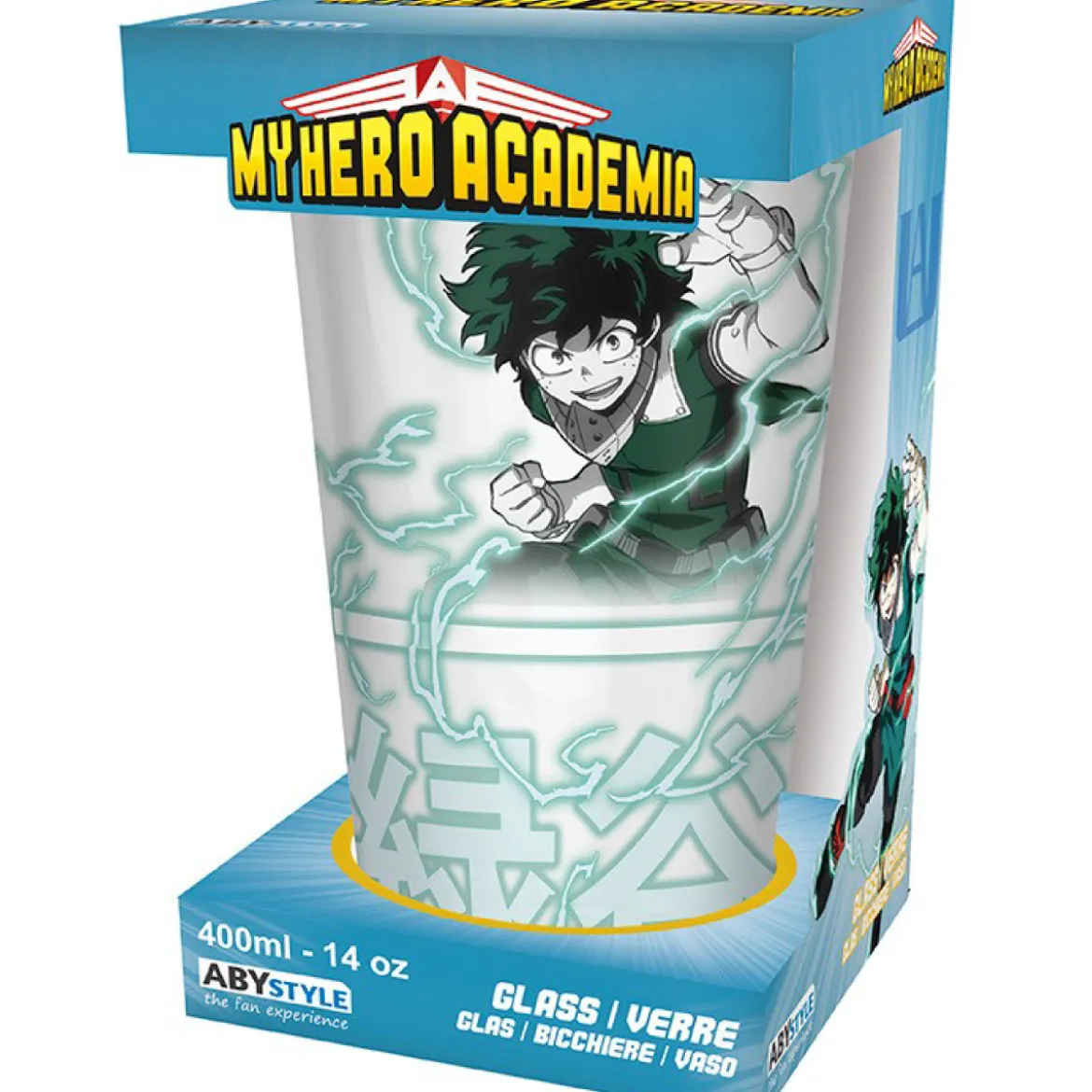my hero academia - bicchiere large 400ml - izuku & bakugo