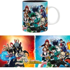 my hero academia - tazza 320ml - heroes vs villain