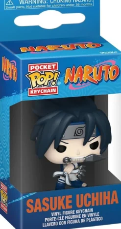 naruto classic - sasuke uchiha 4cm - funko pocket pop! portachiavi
