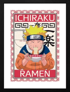 naruto - ichiraku ramen - poster con cornice