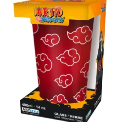 naruto shippuden - bicchiere large glass 400ml - akatsuki