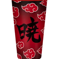 naruto shippuden - bicchiere large glass 400ml - akatsuki