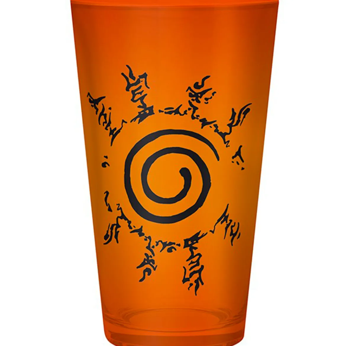 naruto shippuden - bicchiere large 400ml - konoha & seal