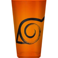 naruto shippuden - bicchiere large 400ml - konoha & seal