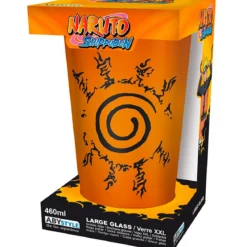 naruto shippuden - bicchiere large 400ml - konoha & seal
