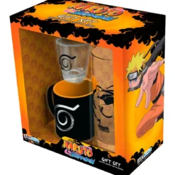 naruto shippuden - gift set - espresso mug + large glass