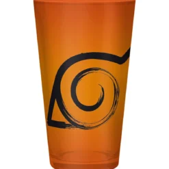 naruto shippuden - gift set - xxl glass + pin + notebook konoha