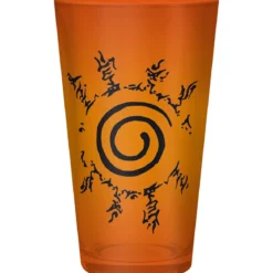 naruto shippuden - gift set - xxl glass + pin + notebook konoha