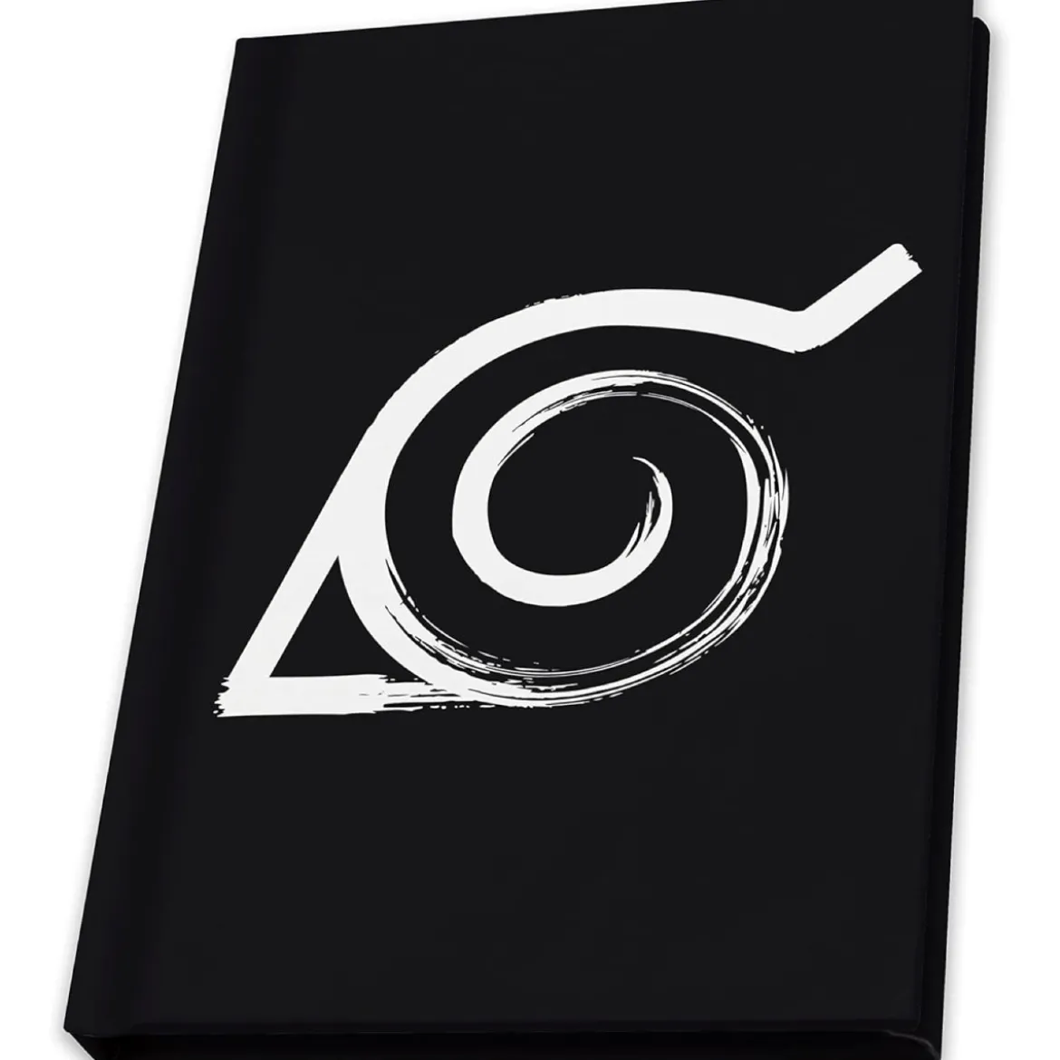 naruto shippuden - gift set - xxl glass + pin + notebook konoha