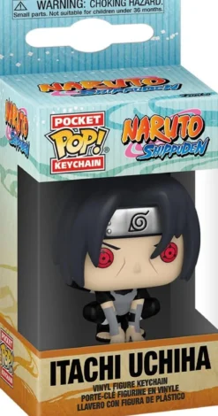 naruto shippuden - itachi uchiha (moonlit) 4cm - funko pop! portachiavi