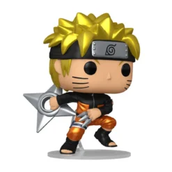 naruto shippuden - naruto uzumaki (metallic) 9cm - funko pop! 1843 chase
