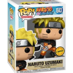 naruto shippuden - naruto uzumaki (metallic) 9cm - funko pop! 1843 chase