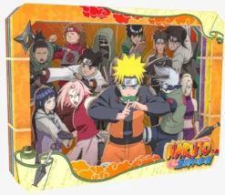 naruto shippuden - quadretto in legno 3d