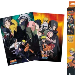 naruto shippuden - set 2 chibi poster 52x38cm - ninja