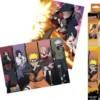 naruto shippuden - set 2 chibi poster 52x38cm - gruppo