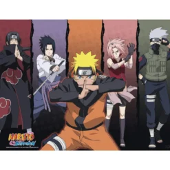 naruto shippuden - set 2 chibi poster 52x38cm - gruppo