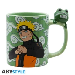 naruto shippuden - tazza con manico 3d 460ml - naruto e gama-chan