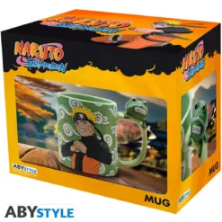naruto shippuden - tazza con manico 3d 460ml - naruto e gama-chan