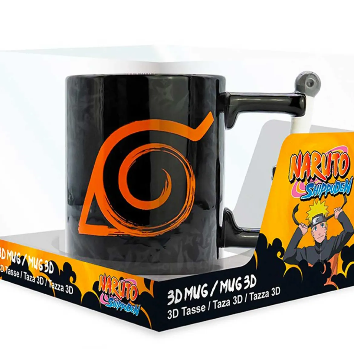 naruto shippuden - tazza 3d - kunai konoha
