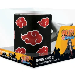 naruto shippuden - tazza 3d - shuriken akatsuki