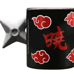 naruto shippuden - tazza 3d - shuriken akatsuki