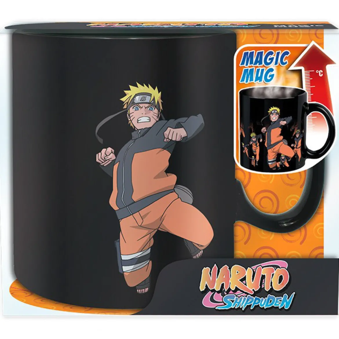 naruto shippuden - tazza heat change 460ml - multicloning