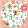 natura tropicale - 30 sticker con glitter