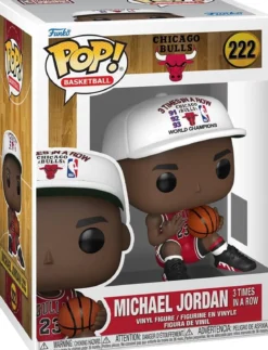 nba: bulls- michael jordan (3 times in a row) - funko pop! 222