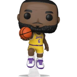 nba: lakers - lebron james (6 home jersey) 9cm - funko pop! 152