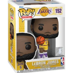 nba: lakers - lebron james (6 home jersey) 9cm - funko pop! 152