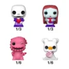 nightmare before christmas- san valentino 1 personaggio assortito 3cm - funko pop bitty