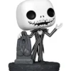 nightmare before christmas 30th anniversary - jack skellington with gravestone 9cm - funko pop 1355