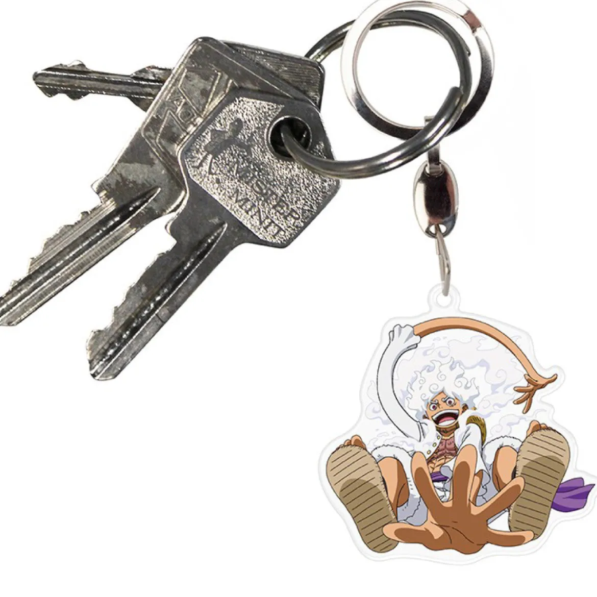 one piece - acryl keychain - luffy gear 5th