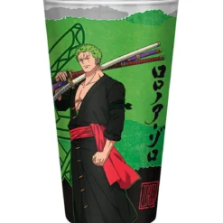 one piece - bicchiere large glass 400ml - zoro