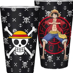one piece - bicchiere large 400ml - luffy