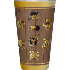 one piece - bicchiere large 400ml - skull