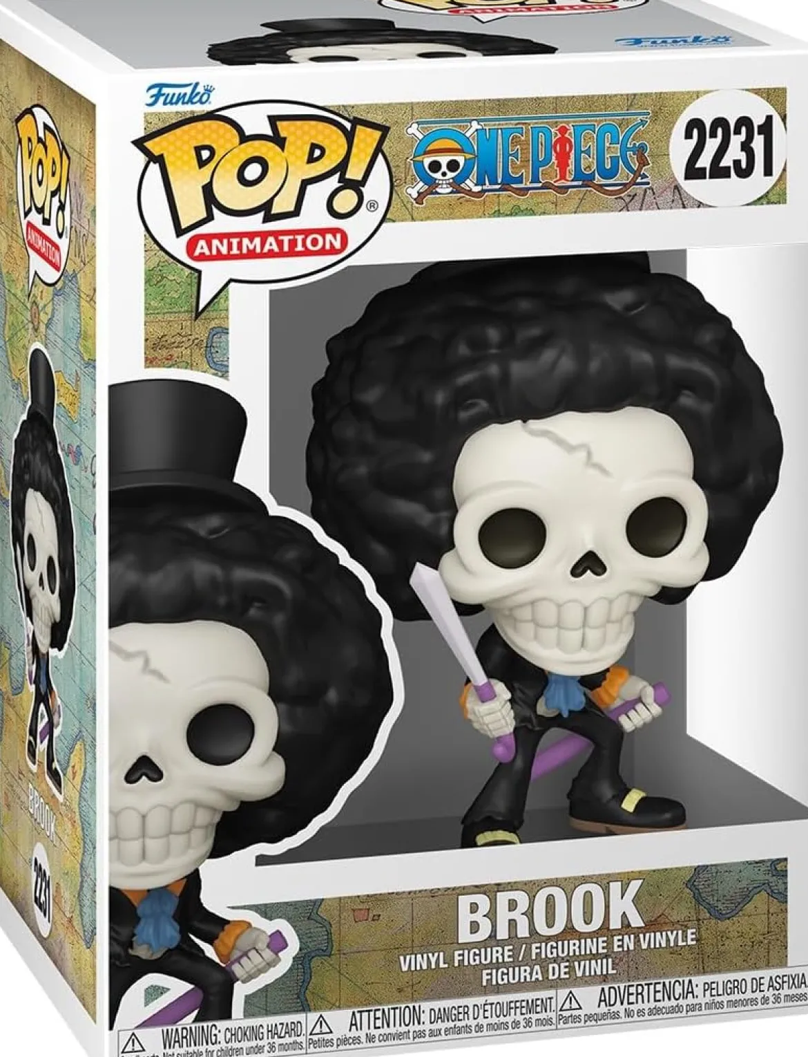 one piece - brook 9cm - funko pop! 2231