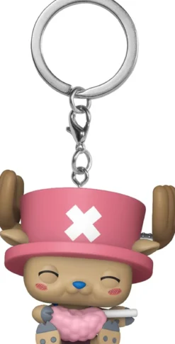 one piece - chopper con cotton candy - funko pop! keychain