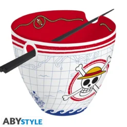 one piece - ciotola per ramen con bacchette - monkey d. luffy