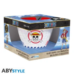 one piece - ciotola per ramen con bacchette - monkey d. luffy