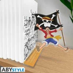 one piece - fermalibri acryl - luffy con la sua bandiera