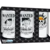 one piece - 3 glass set