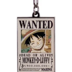 one piece - keychain - wanted luffy