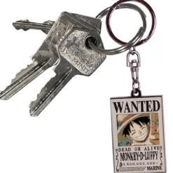 one piece - keychain - wanted luffy