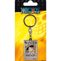 one piece - keychain - wanted luffy