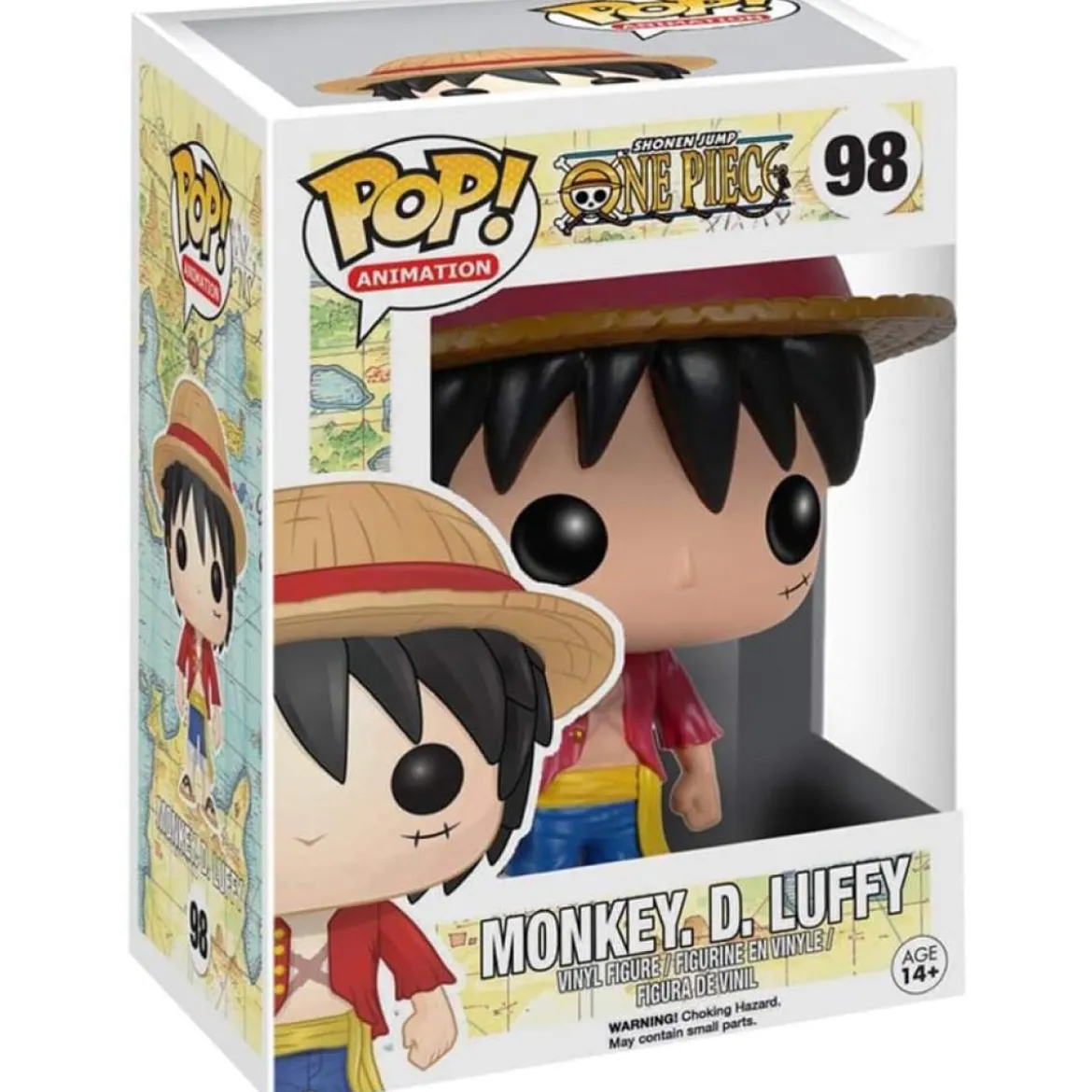 one piece - monkey d. luffy 9cm - funko pop! 98