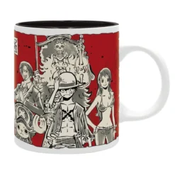 one piece - mug - 320 ml - luffy's crew japanese style - subli